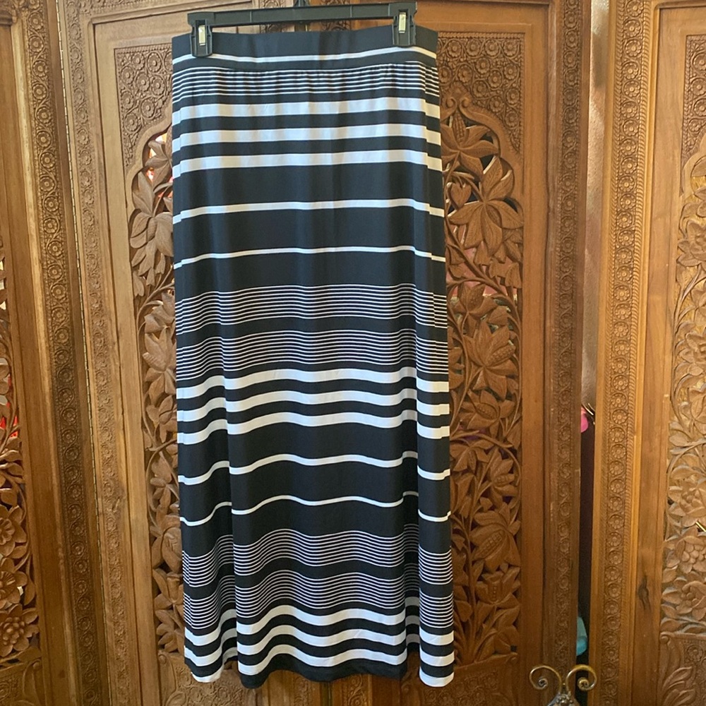 NWT Christopher & Banks striped maxi skirt